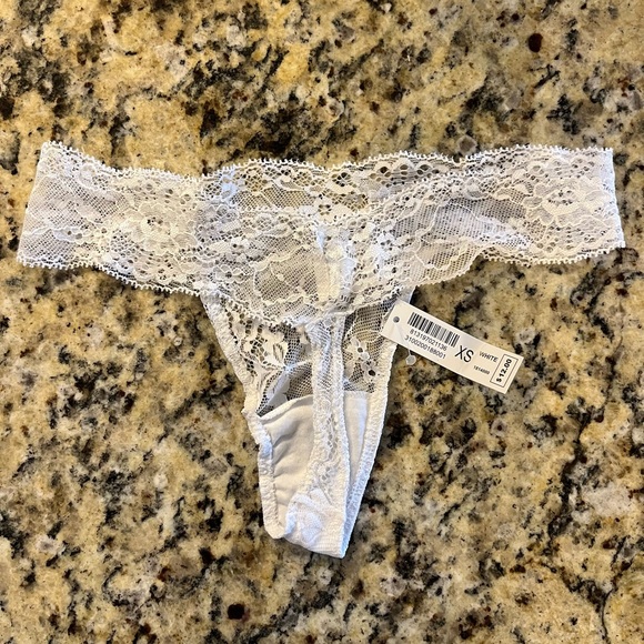 NWT Joe’s Jeans White Lace Thong Stretch Waist Size XS Extra Small - Picture 2 of 5